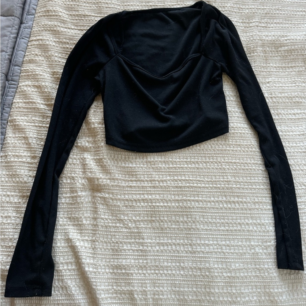Cropped Black Women's Top